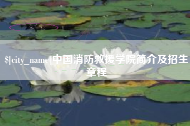 桂平中国消防救援学院简介及招生章程