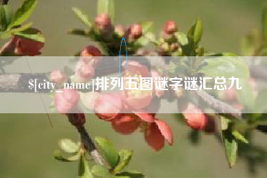 桂平排列五图谜字谜汇总九