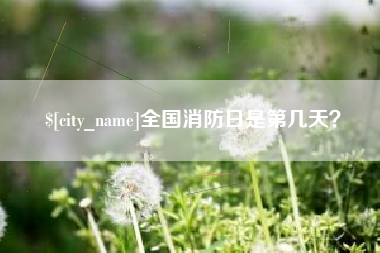 桂平全国消防日是第几天？