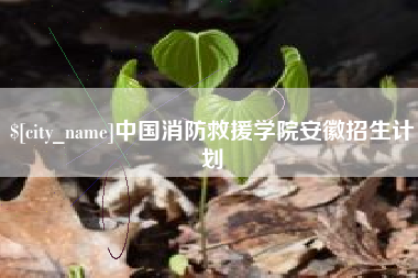 桂平中国消防救援学院安徽招生计划