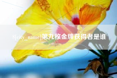 桂平第九枚金牌获得者是谁