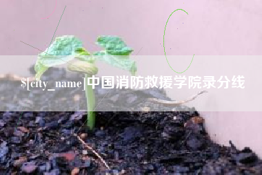 桂平中国消防救援学院录分线