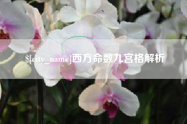 桂平西方命数九宫格解析