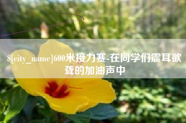 桂平600米接力赛-在同学们震耳欲聋的加油声中