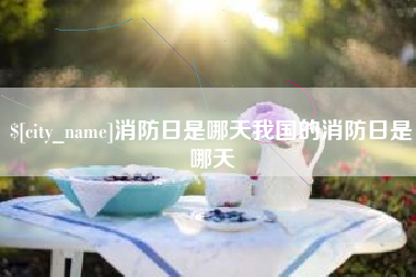 桂平消防日是哪天我国的消防日是哪天