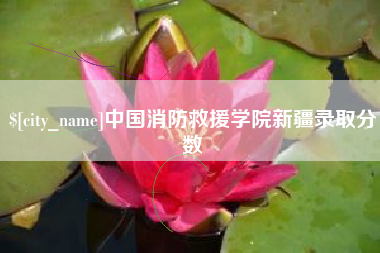 桂平中国消防救援学院新疆录取分数