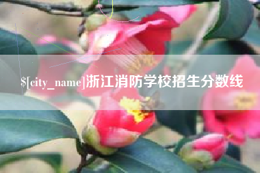 桂平浙江消防学校招生分数线
