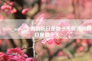 桂平全国消防日是哪一天宣传消防日是哪一天
