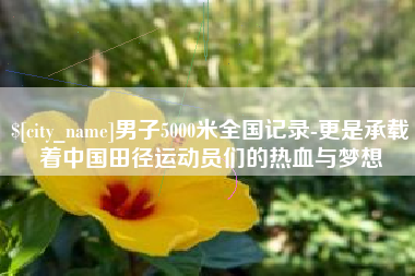 桂平男子5000米全国记录-更是承载着中国田径运动员们的热血与梦想