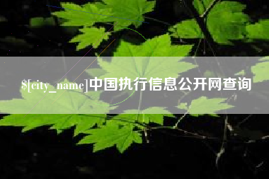 桂平中国执行信息公开网查询