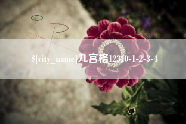 桂平九宫格12340-1-2-3-4