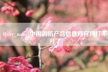 桂平中国消防产品信息网官网打不开了