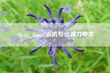 桂平消防专业视力要求