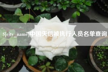 桂平中国失信被执行人员名单查询