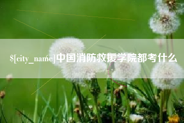 桂平中国消防救援学院都考什么