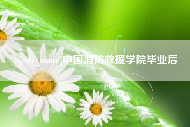 桂平中国消防救援学院毕业后