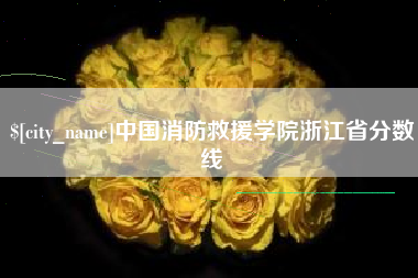 桂平中国消防救援学院浙江省分数线