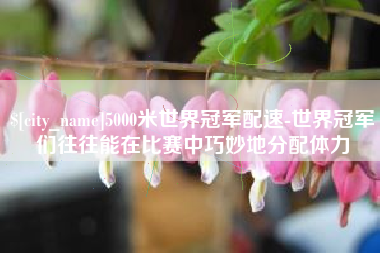 桂平5000米世界冠军配速-世界冠军们往往能在比赛中巧妙地分配体力
