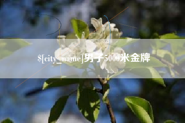 桂平男子5000米金牌