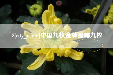 桂平中国九枚金牌是哪九枚