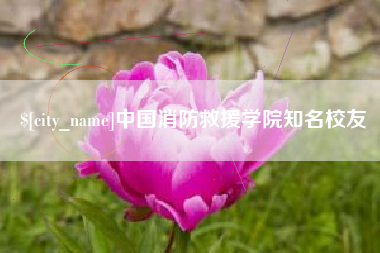 桂平中国消防救援学院知名校友