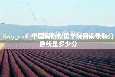 桂平中国消防救援学院河南录取分数线是多少分