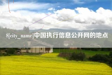 桂平中国执行信息公开网的地点