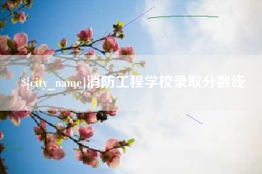 桂平消防工程学校录取分数线