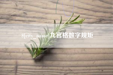 桂平九宫格数字规矩