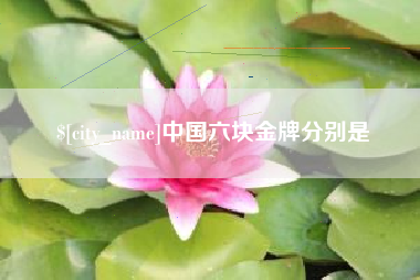 桂平中国六块金牌分别是