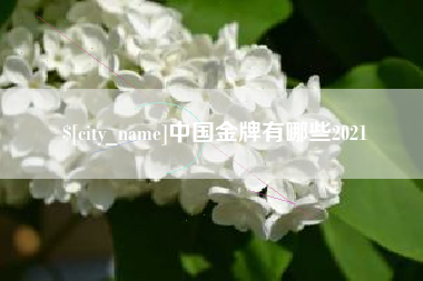 桂平中国金牌有哪些2021